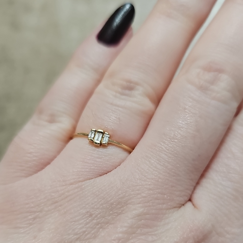 Solid 14k Diamond Ring, Zoe Chicco